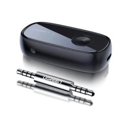 ADAPTOR Bluetooth Jack 3.5 Ugreen, "CM279" acumulator inclus, microfon inclus, convertor audio wireless cu APTX, versiune bluetooth 5.0, negru 70304