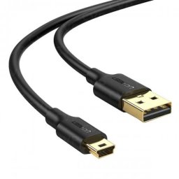 Cablu USB - Mini USB, 480 Mbps, Ugreen, 3 m, Negru, 10386