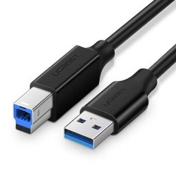 Cablu USB 3.0 A-B UGREEN US210 pentru imprimanta, 2m (negru), 10372
