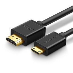 Cablu Mini HDMI la HDMI Bidirectional, Ugreen 10195 HD108, 4k@60Hz, Negru - 1.5 m