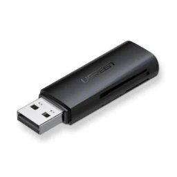 CARD READER extern Ugreen, "CM264" interfata USB 3.0, citeste/scrie: SD, microSD viteza pana la 480Mbps, suporta carduri maxim 512 GB, plastic, black "60722
