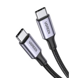 Cablu Ugreen USB Tip C - USB Tip C, 100W Quick Charge 5A 3m gri 90120