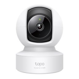 CAMERA IP TP-LINK, cube, pt. interior, wireless + 110/100 Mbps RJ45, dist. IR 12 m, rotatie 360 grade, 4 MP, 2K QHD (2560 1440 MP), microfon, carcasa plastic, slot SD card, "Tapo C222" (timbru verde 0.8 lei)