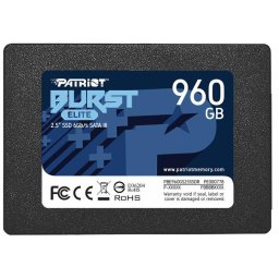 SSD PATRIOT, BURST ELITE, 960 GB, 2.5 inch, S-ATA 3, 3D QLC Nand, R/W: 450/320 MB/s, "PBE960GS25SSDR