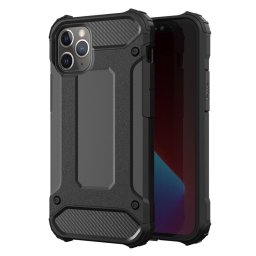 Husa Lemontti Husa Hybrid Armor iPhone 11 Pro Max Negru (antisoc)