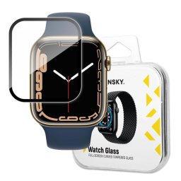 Wozinsky Watch Glass hybrid glass for Apple Watch 7/8 45 mm black