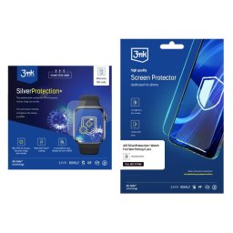 Folie protectie smartwatch universal All-Safe AIO SilverProtection+, antibacteriana, set 5 bucati