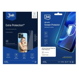 Folie protectie telefon universal All-Safe AIO Extra Protection, montaj uscat si umed, set 5 bucati