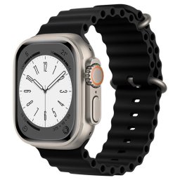 Curea pentru Apple Watch 1/2/3/4/5/6/7/8/SE/SE 2 (38/40/41mm) - Techsuit Watchband (W038) - Black