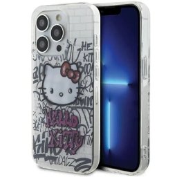 Husa IML Kitty On Bricks Graffiti case for iPhone 13 Pro / 13 - white
