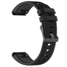 Curea pentru Garmin Fenix 5/5 Plus 6/6 Pro/7/Forerunner 935/945/955/Approach S60/S62 - Techsuit Watchband QuickFit 22mm (W058) - Black