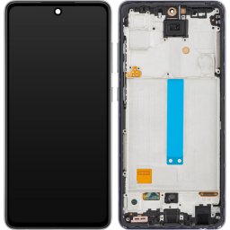 Piese si componente Display cu Touchscreen MP compatibil cu Samsung Galaxy A52 5G A526 / A52 A525, cu Rama, Negru