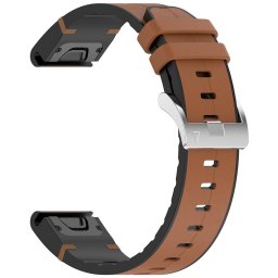 Curea pentru Garmin Fenix 5/5 Plus 6/6 Pro/7/Forerunner 935/945/Approach S60 - Techsuit Watchband QuickFit 22mm (W071) - Brown