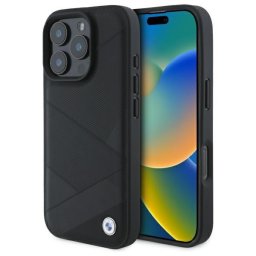 Husa iPhone 16 Pro Max - Natural Leather (BMHCP16X23RCGPK) - Black