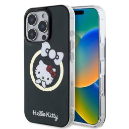 Husa Husa pentru iPhone 16 Pro - Hardcase IML Fun Bow MagSafe (HKHMP16LHFLBK) - Black