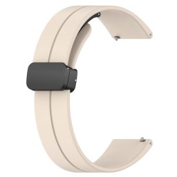 Curea pentru Huawei Watch GT 4 (41mm)/W1/Honor Watch S1/Garmin Venu 2S/Vivoactive 4S - Techsuit Watchband 18mm (W011) - Beige