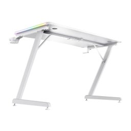 Birou Gaming GXT 709W Luminus RGB LED Alb
