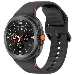 Curea pentru Samsung Galaxy Watch8 40mm/Watch8 44mm/Watch8 Classic - Techsuit Watchband (W079) - Black