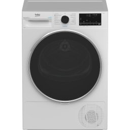 Uscatoare Uscator de rufe BEKO B3T48233WEU, 8 kg, 15 programe, Pompa de caldura, Aquawave, Clasa D, H 84.6, Alb