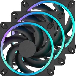 FRACTAL DESIGN Momentum 14 RGB 3 bucăţi set negru