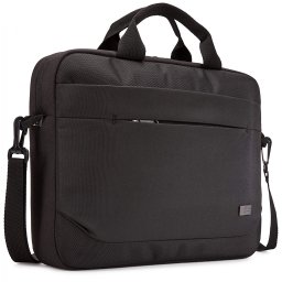 GEANTA CASE LOGIC, pt. notebook de max. 14 inch, 1 compartiment, buzunar frontal x 2, waterproof, poliester, negru, ADVA-114 BLACK/3203986