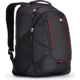 RUCSAC CASE LOGIC, pt. notebook de max. 15.6 inch, 1 compartiment, buzunar frontal x 2 buzunar lateral x 2 buzunar dorsal, waterproof, poliester, negru, 3201777 BPEB-115 BLACK