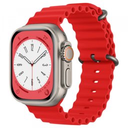 Curea Techsuit W038 pentru Apple Watch 49mm / 46mm / 45mm / 44mm / 42mm Series, Rosie