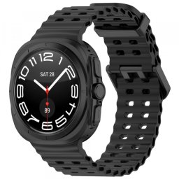 Curea Techsuit W062 pentru Samsung Galaxy Watch Ultra Series, Neagra