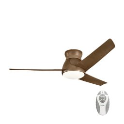 Ventilator LED dimabil de tavn ERIS 10W/230V IP44 Kichler KLF-ERIS-60-WN + telecomandă
