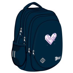 Ghiozdan Scolar St.Right BP06 - Moonlight Heart, 4 Compartimente, Ergonomic, 42x31x22cm