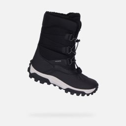 Pantofi de iarnă Geox Himalaya negri pentru băieți