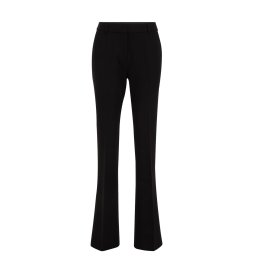 WE Fashion Pantaloni cu dungă negru