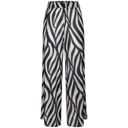 FRENCH CONNECTION Pantaloni negru / alb