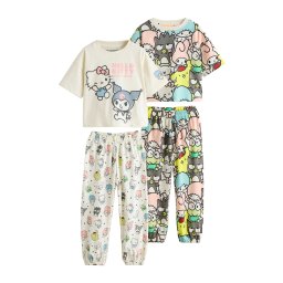 Next Pijamale 'Hello Kitty' fildeş / galben / gri / roz