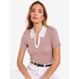 Lipsy Tricou culoarea pielii / alb