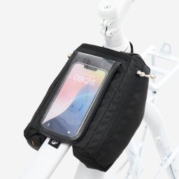 Borsetă cadru bicicletă smartphone 2x1L, ACTV 100 Negru