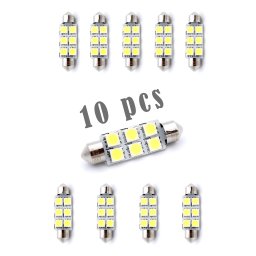 Pachet 10 Leduri auto Sofit 39mm 1.5 W Carguard