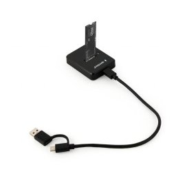 SSD DOCKING Station GEMBIRD, USB 3.1 Type-C, SSD suportat M2 NGFF & NVMe, conectare S-ATA & PCIe, slot: 2230, 2242, 2260, 2280, 22110, black, "DD-U3M2" (timbru verde 0.8 lei)
