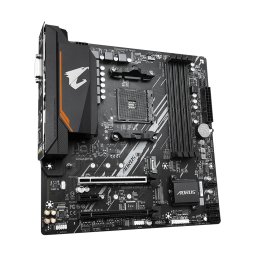 PLACA de BAZA Gigabyte "B550M AORUS ELITE", skt AM4, mATX, AMD B550, 4 x DDR4, max. 128 GB, 4 x SATA, 1 x M.2, 7.1, "B550M AORUS ELITE"