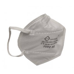 Set 75 bucati Masca de protectie faciala, Flippy, de unica folosinta pentru adulti, FFP2, KN95 CE 0370, 5 straturi, nesterila, ambalaj individual, Alb