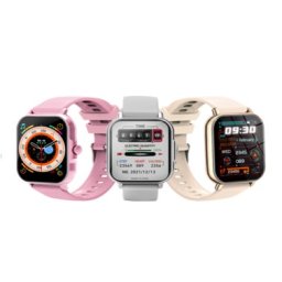 Ceas Smartwatch, Flippy, Editia H15, Apeluri Bluetooth, Afisaj 1.81 inch, Rezolutie 240 x 284, Puls, Siri, Baterie 180 mAh, Argintiu