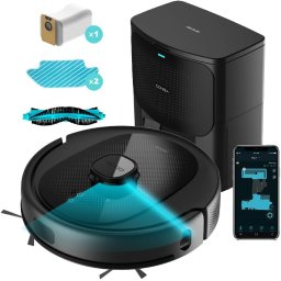 Robot de aspirare Cecotec Conga 8290 Immortal Ultra Power Home X-Treme, 7000 Pa, iTech Laser Eye, baza autocuratare, autonomie 280 minute, aspirator si mop