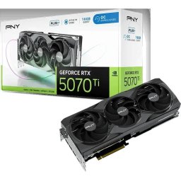 PNY VCG5071T16TFXPB1-O Gaming Triple Fan Plus OC GeForce RTX 5070 Ti 16GB GDDR7 DLSS4