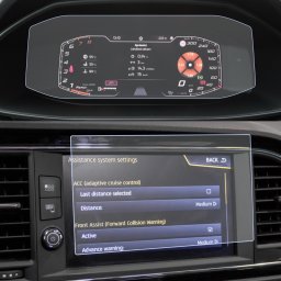 Seat Leon Cupra 2018+ Set Folii de Protectie pentru Ceasuri si Navigatie 8.0" inch - HD-Premium FoliaTa