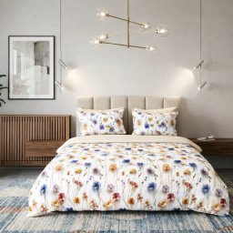Lenjerie de pat Cotton Pro 100% bumbac – imprimare digitală (Morning Blossom)