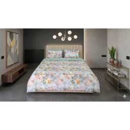 Lenjerie de pat Cotton Pro 100% bumbac – imprimare digitală (Garden Reviere)