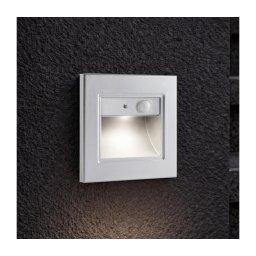 Brilagi - Lampă LED pentru scări STEP LIGHT cu senzor, 1,5 W, 230 V, IP44, argintiu