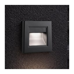 Brilagi - Lampă LED pentru trepte STEP LIGHT, 1,5 W, 230 V, IP44, negru