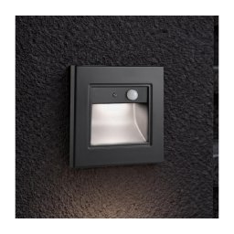 Brilagi - Aplica LED pentru scări cu senzor STEP LIGHT LED/1,5W/230V IP44 negru