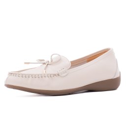 Mocasini dama din piele naturala, PASS Collection N4D980001B 52-N, crem